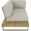 Aveneil Aluminium & Acacia 5 - Person Garden Lounge Set with Cushions