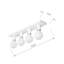 Plafonnier semi-encastré 4 lumières-862031772