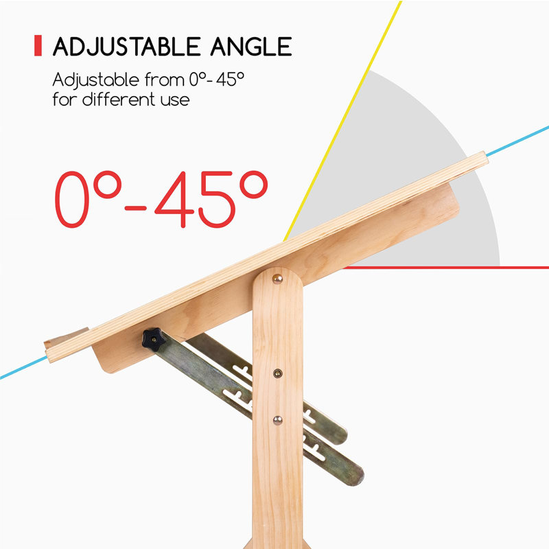 Solid Wood Drafting Table