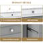 Meuble-lavabo simple 36 po à 2 tiroirs avec comptoir escamotable