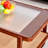 Mittal 45.3" Mid-Century Rectangular Coffee Table with Rounded Edges, Fluted Glass Top & Rattan Shelf, Manufactured Wood Sled Base-916769108