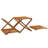 vidaXL Folding Shelf Brown Solid acacia wood Medium Foldable-1625892953