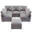 Canapé modulaire gris avec sièges modulables 85,4 po-693169035