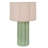Fluted Table Lamp With Linen Scalloped Shade