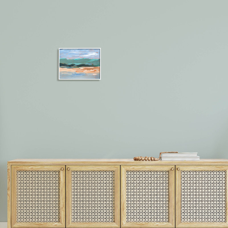 Art moderne, estampe numérique de paysage brossé par Ethan Harper, H 11 po x l 14 po x P 1,5 po