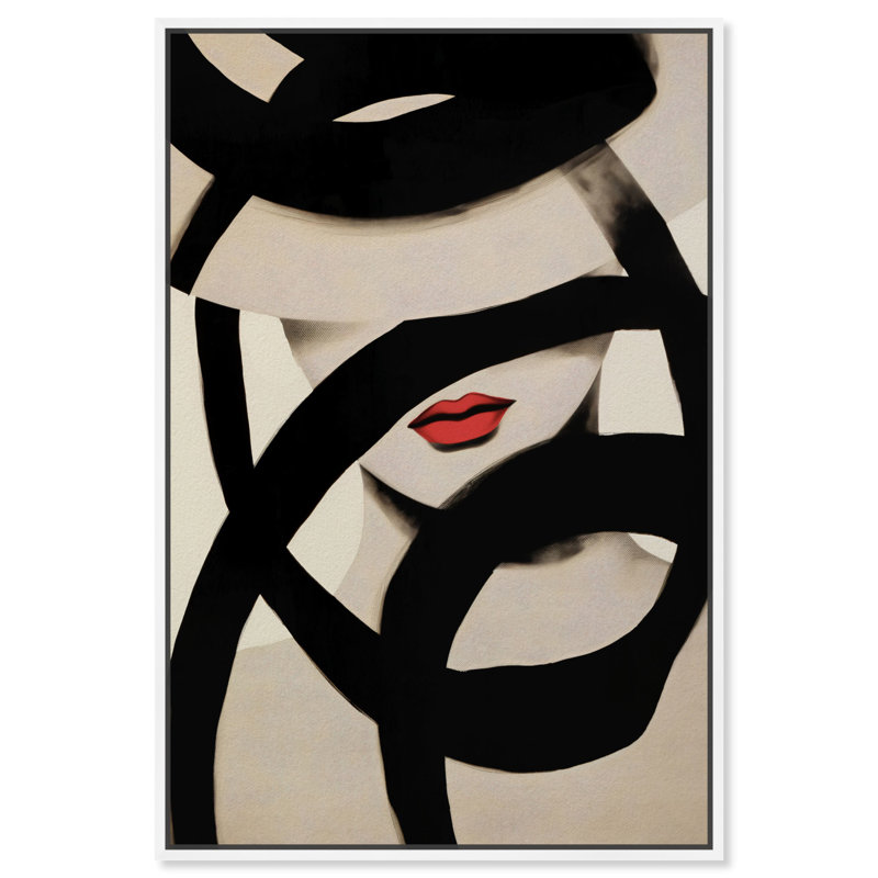 Art Bella Bella, H 46 po x l 31 po, Cadre blanc