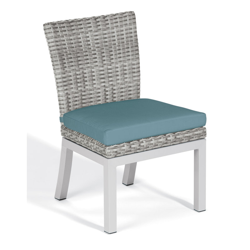 Chaise de patio avec coussin Argento, Bleu glacier