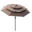 Parasol de patio extérieur à 9 niveaux avec manivelle 9Ft-1870663681