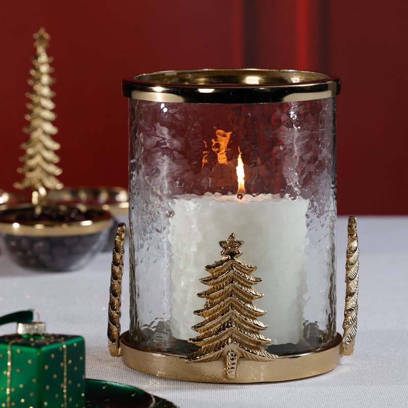 Forêt d’Hiver Glass and Metal Hurricane, Gold