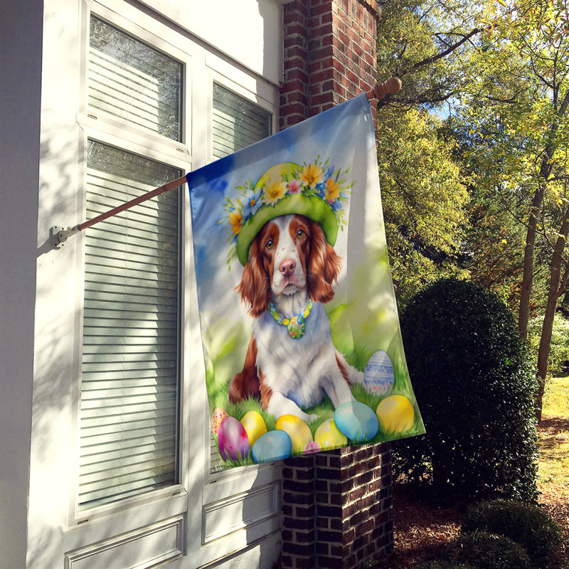 Easter Egg Hunt Double Sided 40'' H x 28'' W Polyester Easter House Flag