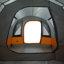 Tente de camping pour 3 personnes Vidaxl - gris et orange imperméable