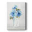 Gingham Blue Flowers I -Gallery Wraraped Cavas-1935466973