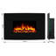 Castleton Fires & Fireplaces 91 cm W Black Electric Fireplace with 6824.28 BTU