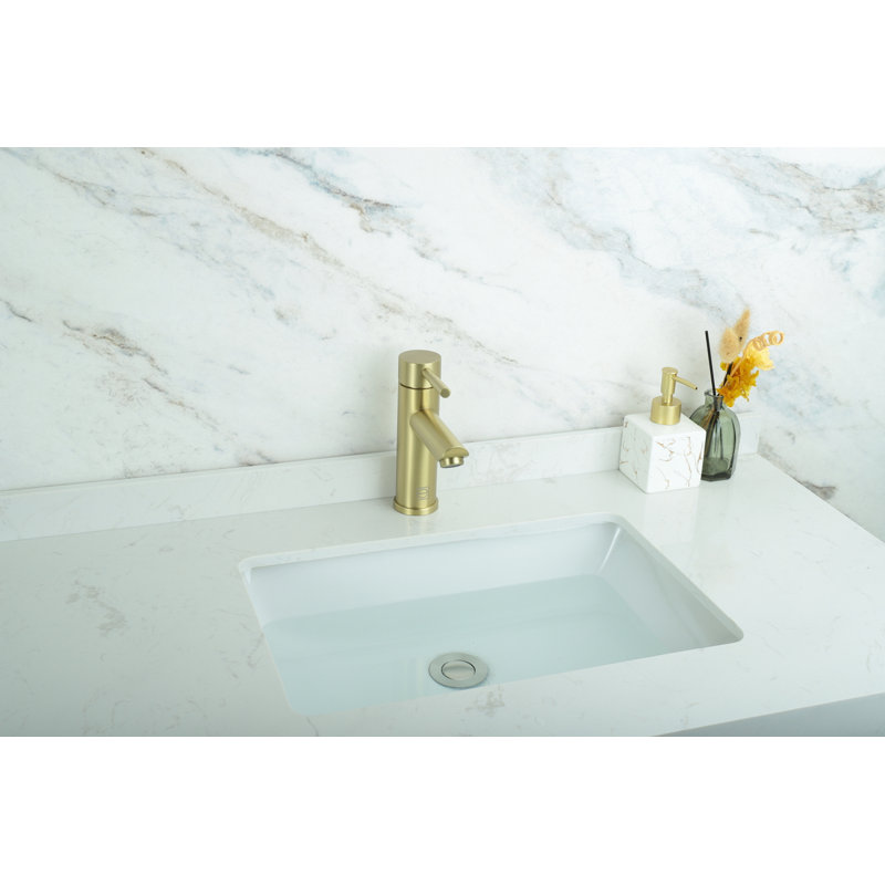 Robinet pour salle de bain à un trou Mia, Or brossé