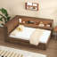 Lit de jour en bois pleine grandeur avec tablettes de rangement, USB, DEL et lit gigogne-1315245691-1315245694-1315245695