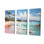 «Green Tropical Beach Escape I» - art mural bord de mer tropical