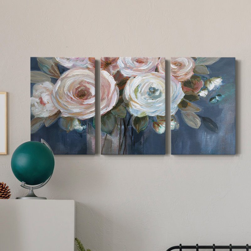 " Midnight Mood " 3 - Pieces, 60" H x 120" W x 1.5" D