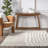 Ianthe Abstract Stripes High-Low Tasseled Area Rug-1603027266