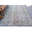 Grand tapis turc vintage beige: cadeau antique idéal pour décorer la maison ou la salle à manger