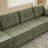 Chenille Upholstered Sectional Sofa Couch With Ottoman-120142525