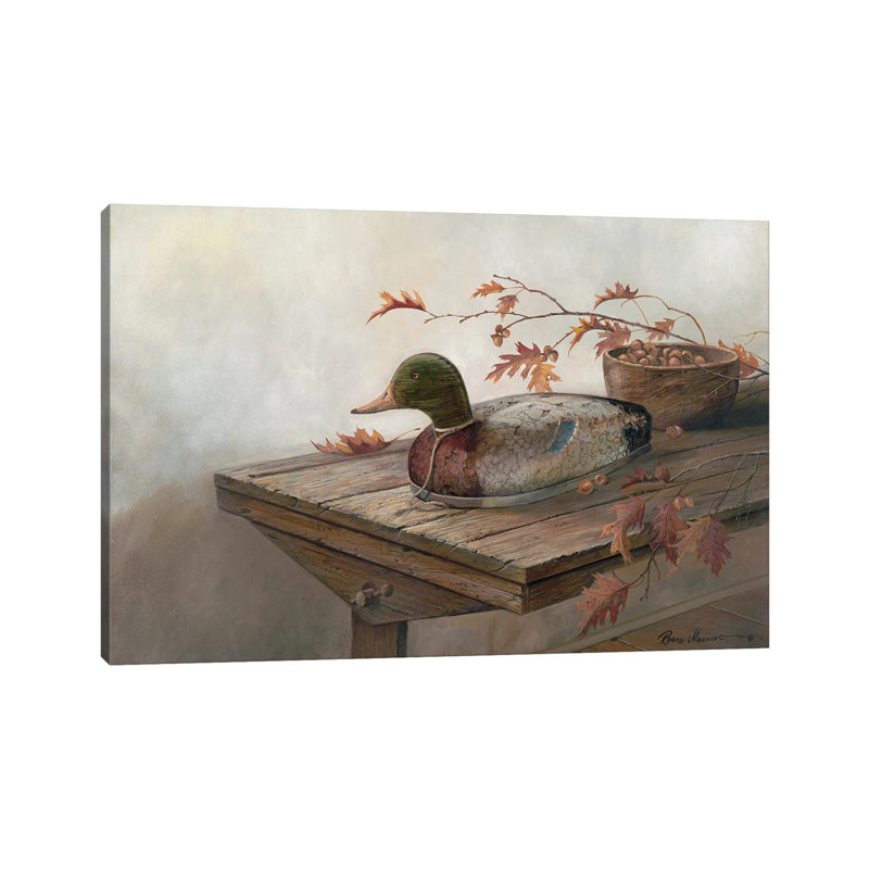 Acorn Harvest par Ruane Manning - reproduction d'art, Toile tendue, Aucun mat, H 8 po x l 12 po x P 0,75 po