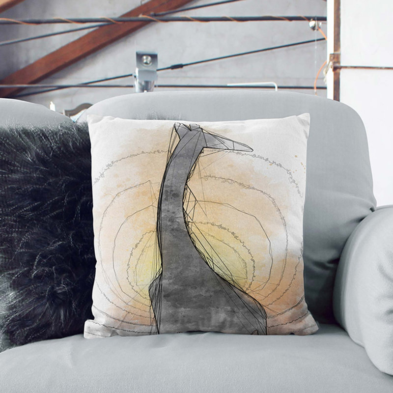 Square Throw Cushion, 55cm H x 55cm W x 20cm D