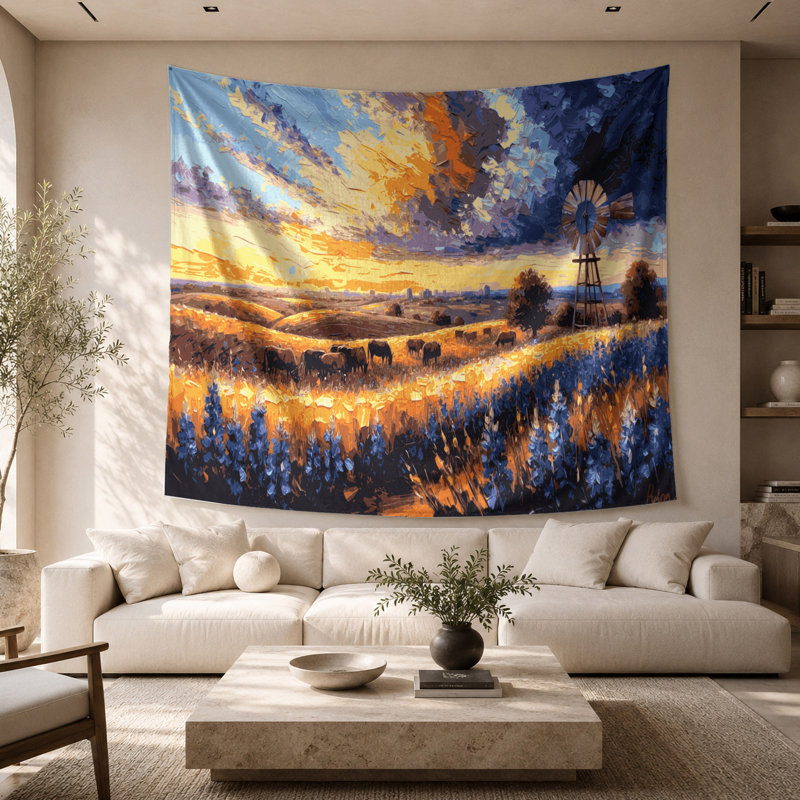 Tapisserie murale «USA State Texas», 68 po x 80 po