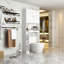 Rangement autoportant au-dessus de la toilette au design moderne