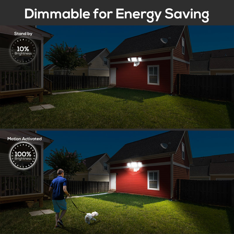 40-Watt LED Dusk to Dawn Outdoor Security Flood Light with Motion Sensor