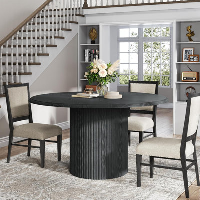 Round Metal Base Dining Table