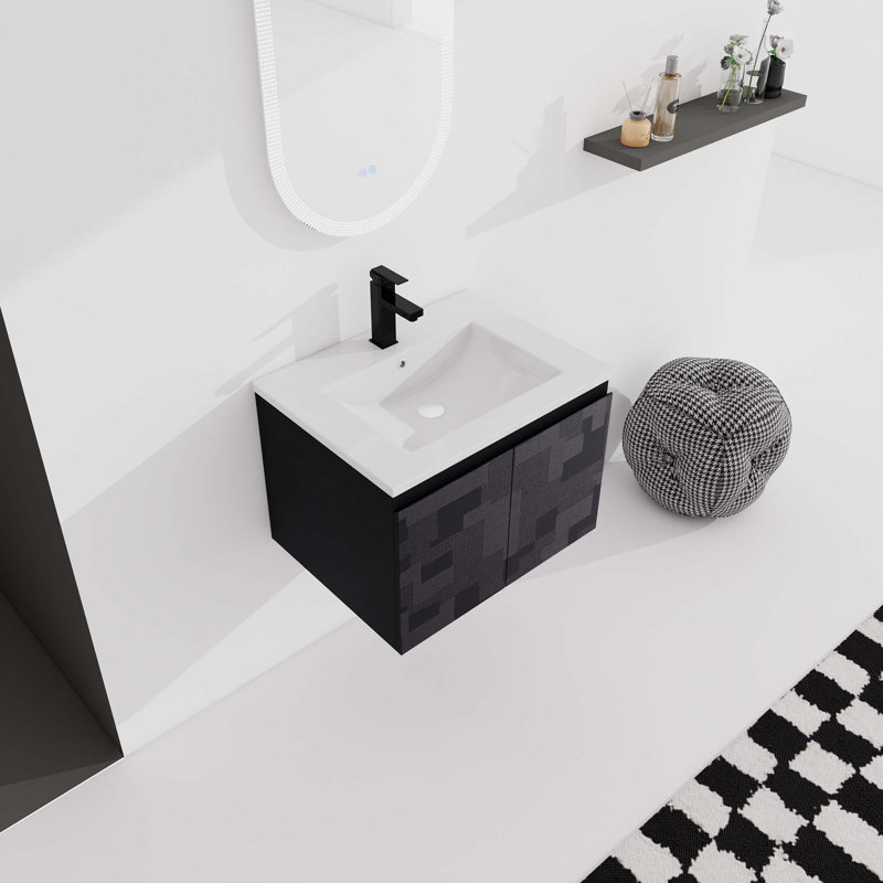 Meuble-lavabo flottant mural