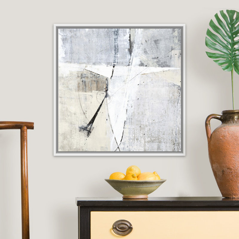 "Minor obstruction I" par Kari Taylor, reproduction d’art, H 22 po x l 22 po x 1,75 po, Cadre blanc