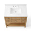 Meuble-lavabo simple en bois massif Capri avec comptoir en quartz blanc Thassos 2 po-96881984-70715098