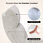 Fauteuil de beauté inclinable pour le visage avec pivot à 360 ° et repose-pieds réglable, tissu