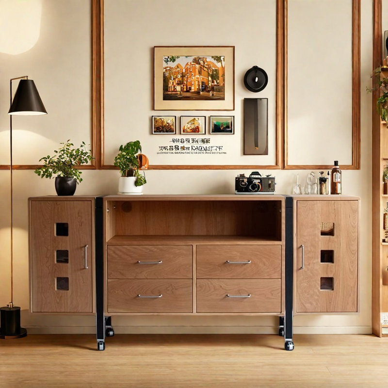 High-End Multi-Functional Retro Sideboard