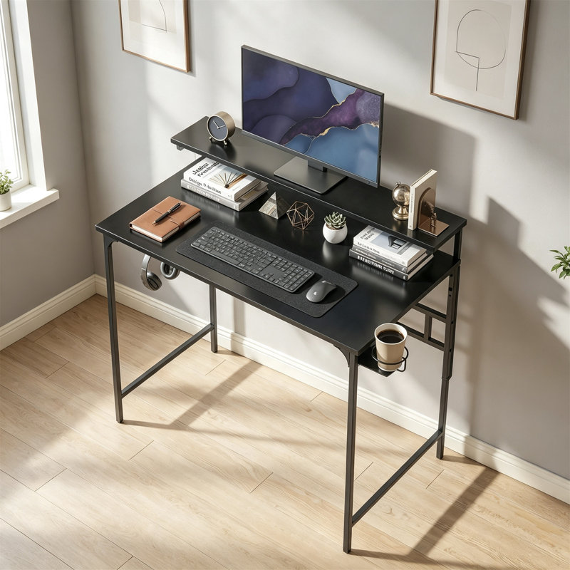 MDF Computer Desk, Black
