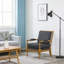Fauteuil Spindle, chêne vieilli, gris anthracite