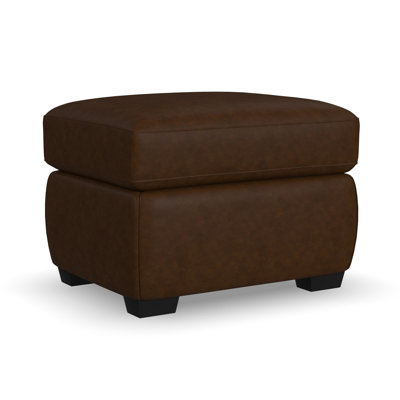Ashford Italian Leather Ottoman