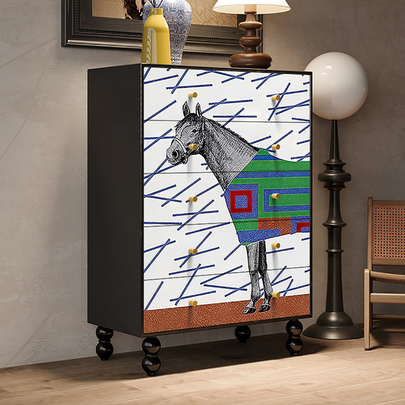 Armoire décorative rétro de luxe à lumière française