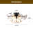 5-light Flush Mount Chandelier-372528558
