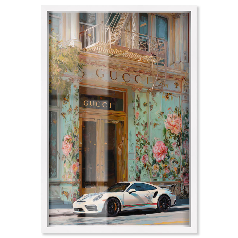 Fleurs et abeilles, décoration murale mode Shadowbox par Art Remedy, cadre blanc, 10 x 15, H 16 po x l 11 po, Cadre blanc