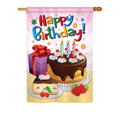 Double Sided Polyester Birthday