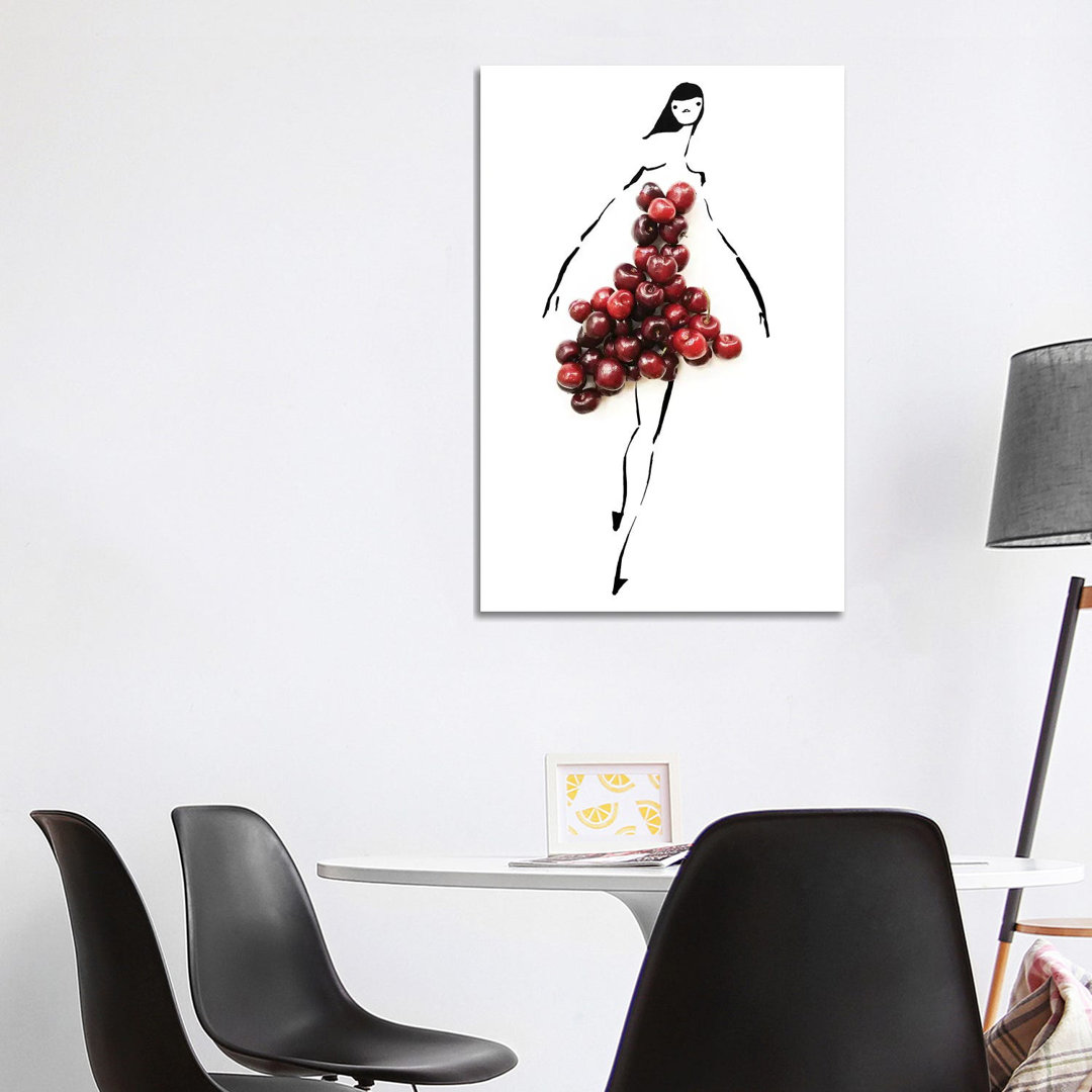 Cherrybomb von Gretchen Roehrs - Galerie-verpackte Leinwand Giclée auf Leinwand