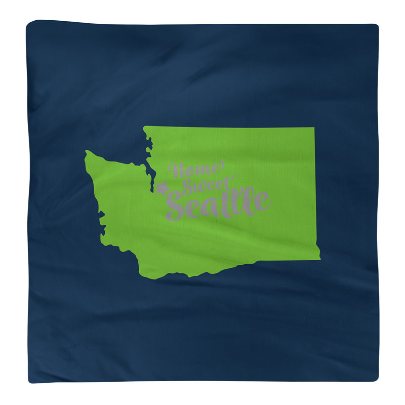 Serviette washington, Marine / vert, l 10 po x P 10 po, Coton