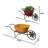 Metal Antique Wind Spinner Wheelbarrow Planters