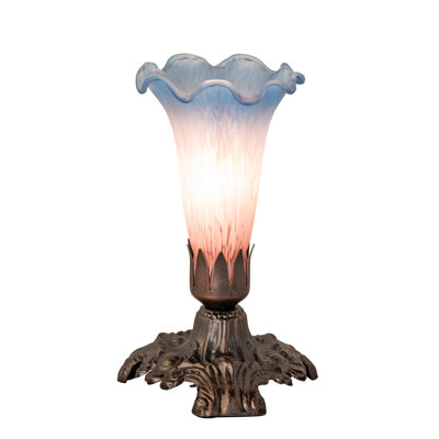 Mini lampe victorienne 7 "de haut Tiffany Pond
