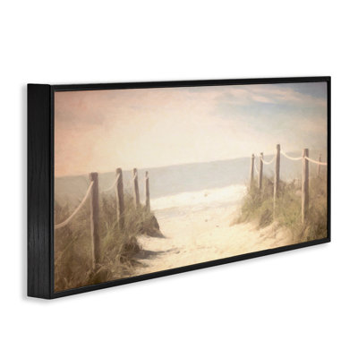  Dreamy Coastal Walkway, estampe numérique encadrée par Graffi *ee Studios