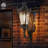 Vintage Outdoor Wall Lantern with Crown Top and Clear Glass - Waterproof Exterior Lighting