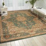 Chelchowska Imperial Garden Slate Blue/Sage Area Rug