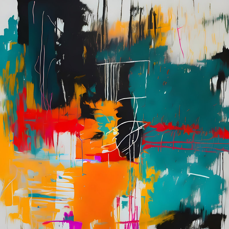 Mélange de couleurs I, H 24 po x l 24 po